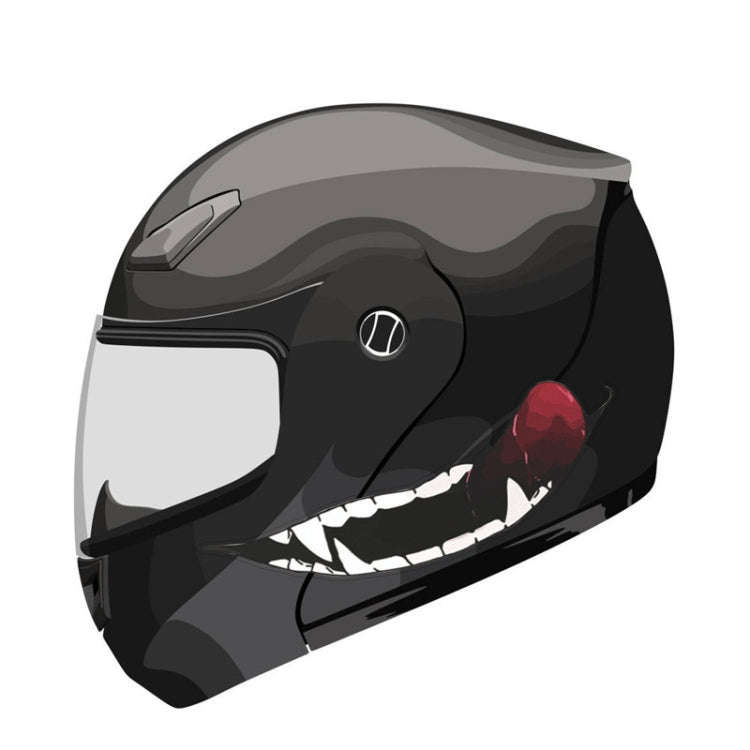 J06 Motorcycle Helmet Sticker Small Teeth