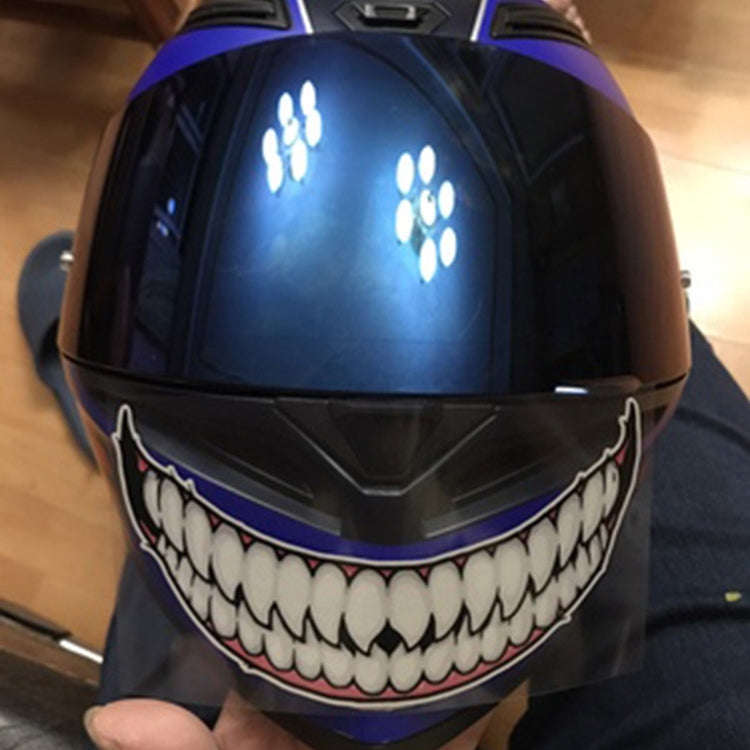 J06 Motorcycle Helmet Sticker Small Teeth