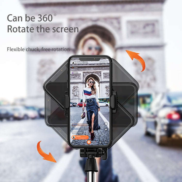 CYKE Folding Telescopic Mobile Phone Broadcast Stand Tripod, Specification: A31E-1.6m (With Light)