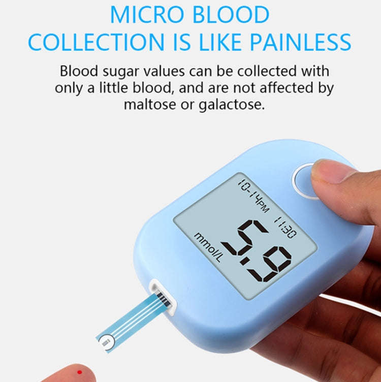 803 LCD Screen Home Automatic Blood Glucose Test, Shape: Set(English Version)