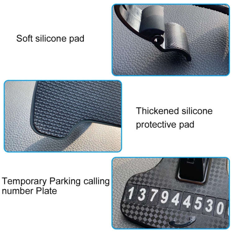 Car Buckle Instrument Panel Mobile Phone Holder(Narrow Head)