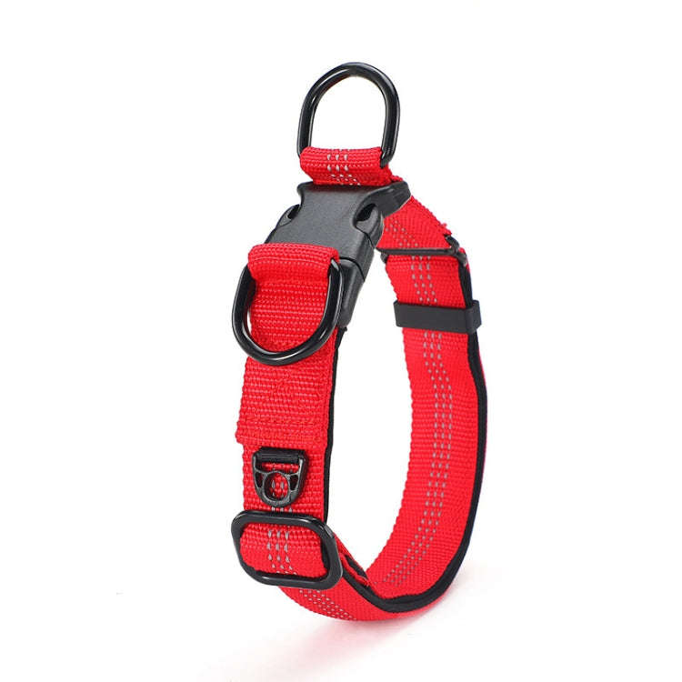 CW1100 Telescopic Dog Collar, Specification: XL 35-55cm(Red)