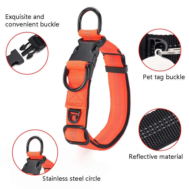 CW1100 Telescopic Dog Collar, Specification: XL 35-55cm(Gray Blue)