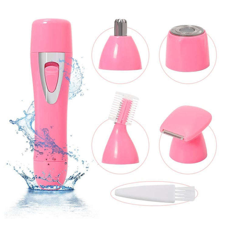 BZ-3563B 4 In 1 USB Shaver Nose Hair Trimmer(White)
