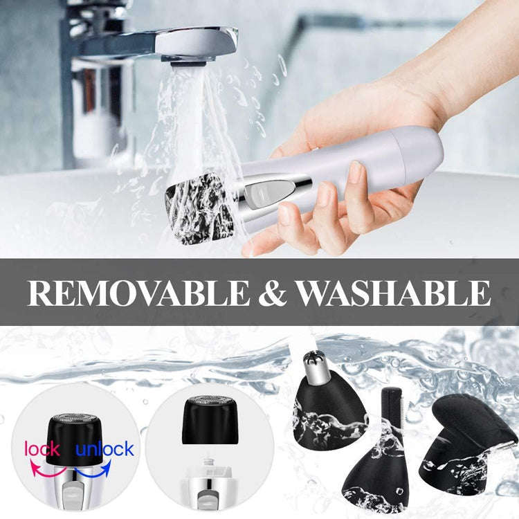 BZ-3563B 4 In 1 USB Shaver Nose Hair Trimmer(White)