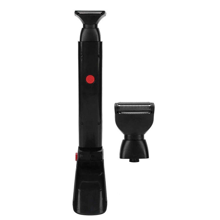 B7 2-in-1 USB Rechargeable Electric Shaver Back Shaver(Black)