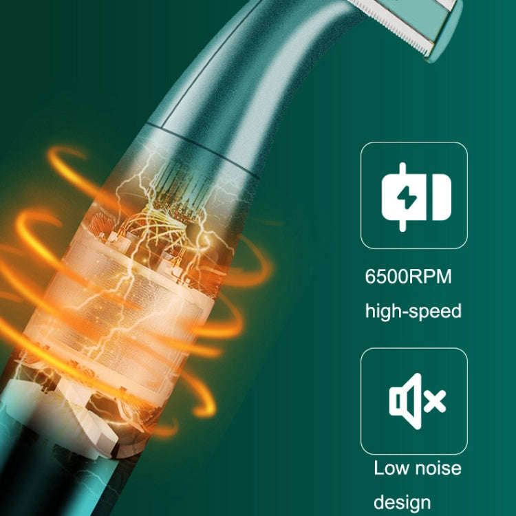 568 USB Electric Shaver Eyebrow Trimmer(Ink Green)