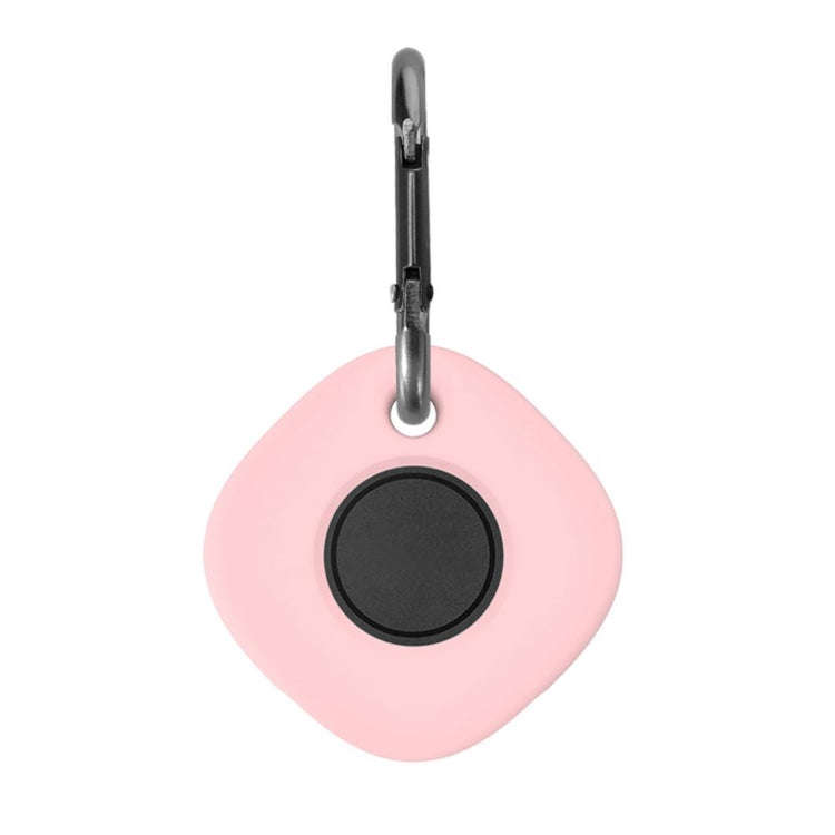 2 PCS Tracker Silicone Protective Case For Samsung Galaxy SmartTag(Pink)