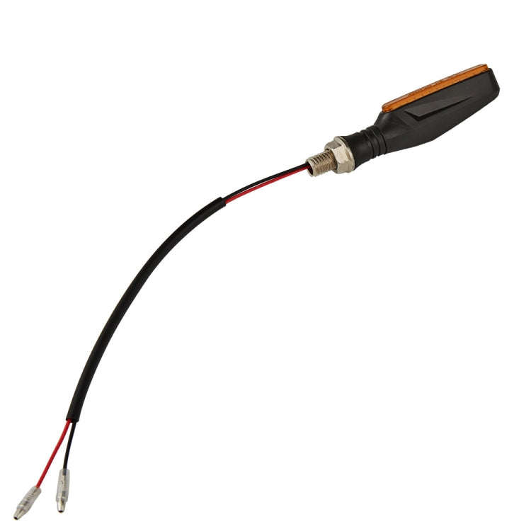2pcs MK-109 Motorcycle Flow Steering Lamp LED Signal Light(Black)