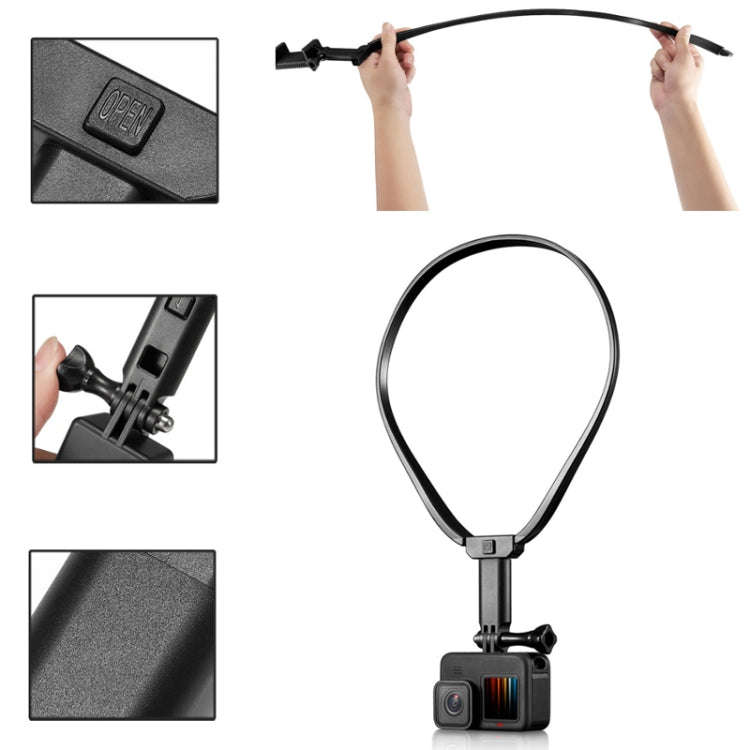 Action Camera Neck-hanging Bracket(Black)