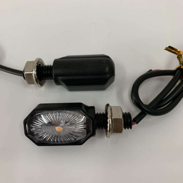 2pcs MK-099 LED Motorcycle Steering Light Signal Lamp(Small Elliptical)