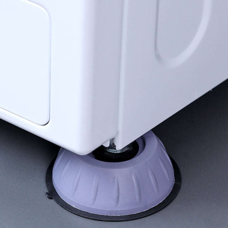 4pcs Roller Washing Machine Foot Pad Rubber Refrigerator Shock-Absorbing Basee(Large)