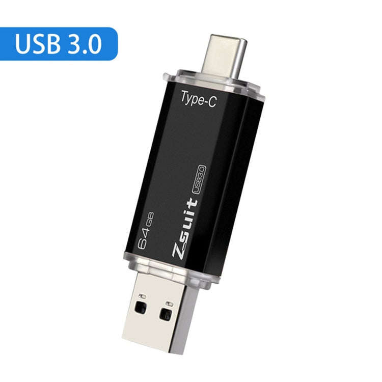 Zsuit Zstpc3 2 in 1 Type-C Interface Metal Phone U Disk, Randon Color Delivery 128GB(USB3.0)