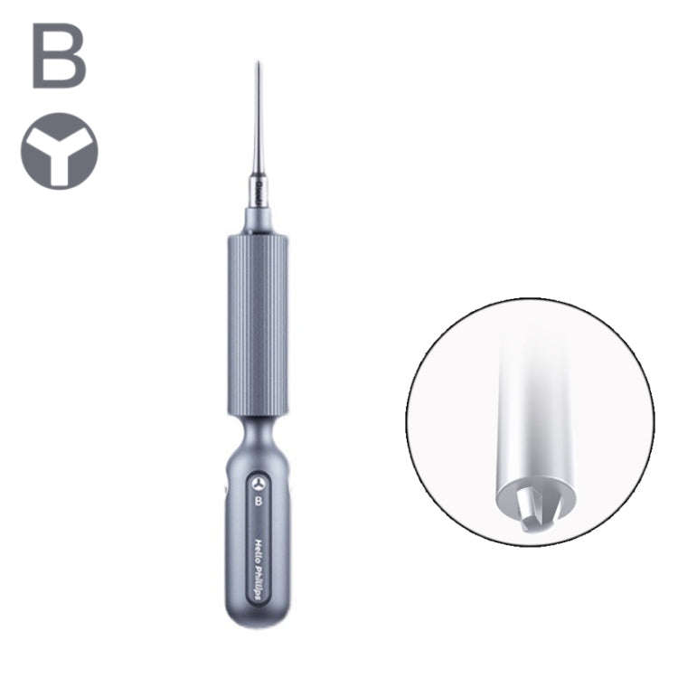 Qianli Super Tactile Grip-Type Precision Silent Dual-Bearing Screwdriver, Series: Type B Tri-point