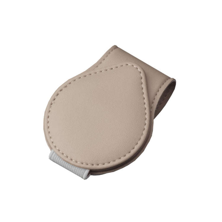 Car Sun Visor Glasses Clip Ticket Storage Clip(Beige)