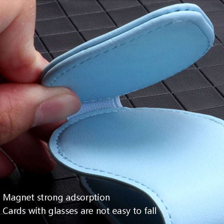 Car Sun Visor Glasses Clip Ticket Storage Clip(Blue)