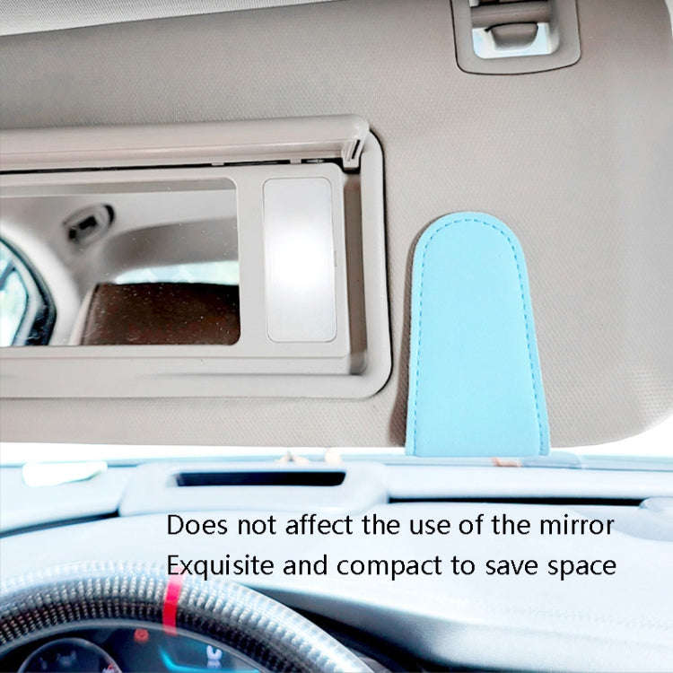 Car Sun Visor Glasses Clip Ticket Storage Clip(Blue)