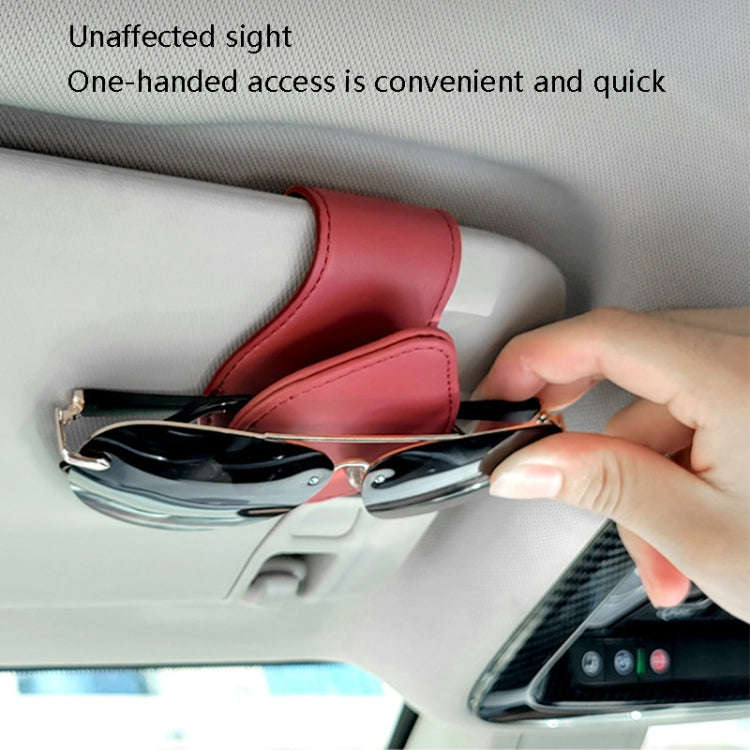 Car Sun Visor Glasses Clip Ticket Storage Clip(Blue)
