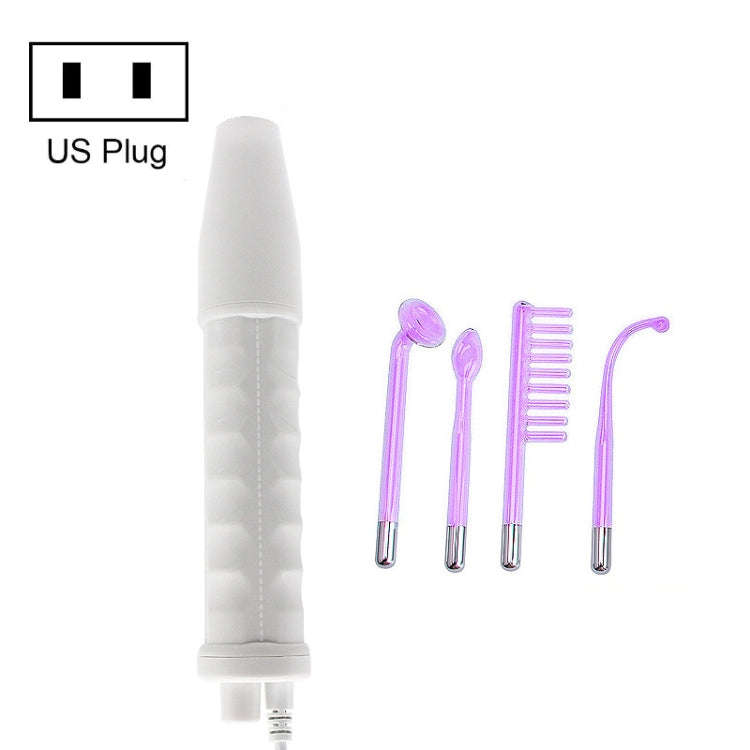 10W  High-Frequency Electrotherapy Instrument Beauty Instrument With 4 Tube Purple Light(US Plug)