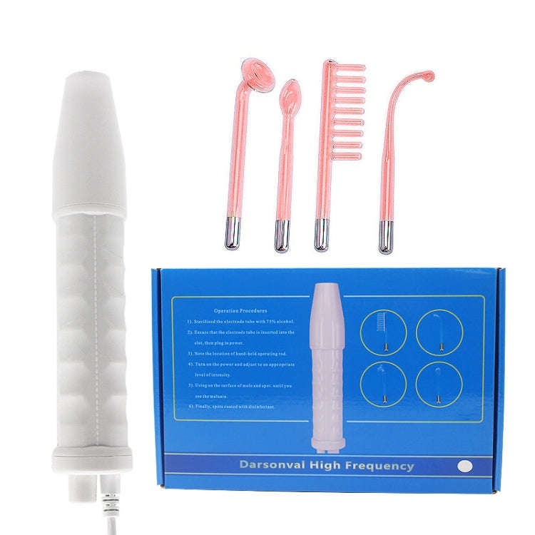 10W  High-Frequency Electrotherapy Instrument Beauty Instrument With 4 Tube Purple Light(US Plug)