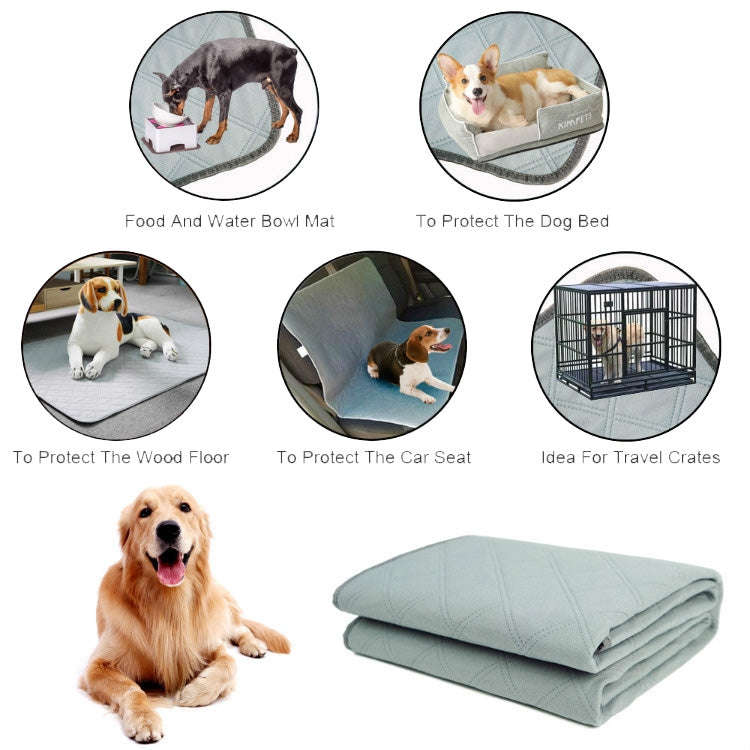 OBL0014 Can Water Wash Dog Urine Pad, Size: S (Deep Gray)