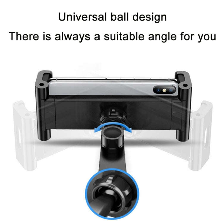 PB-45B Car Rear Aluminum Alloy Telescopic Mobile Phone Holder(Black Color Box)