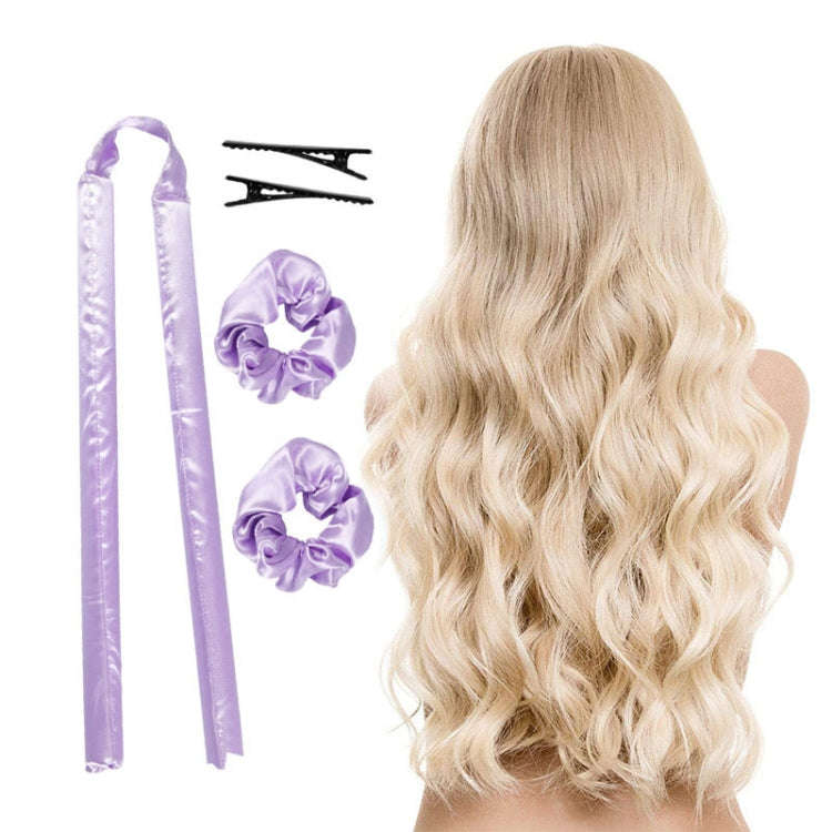 TZ403-1-1 5 In 1 Lazy EVA No Hot Foam Curler(Dream Purple)