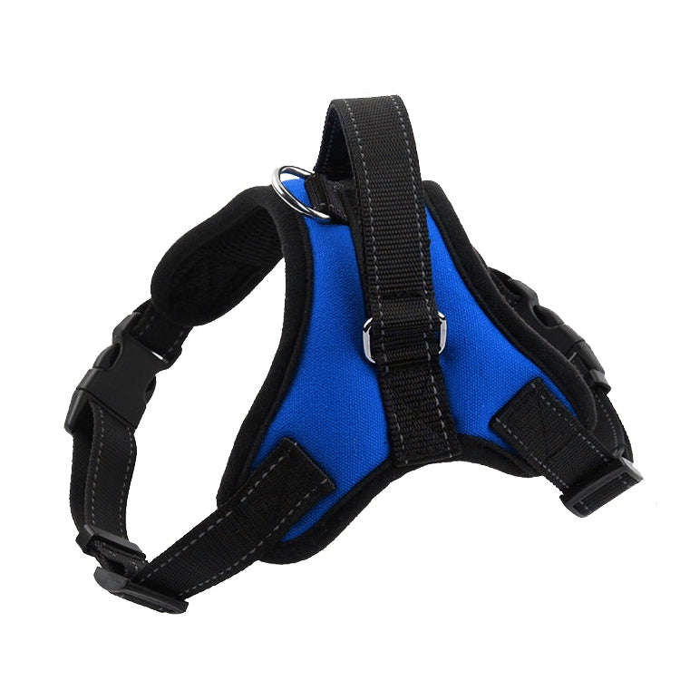 K9 Dog Adjustable Chest Strap, Size: L(Blue)