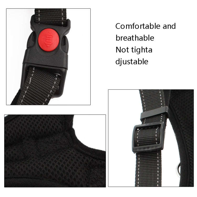 K9 Dog Adjustable Chest Strap, Size: L(Blue)