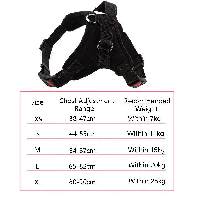 K9 Dog Adjustable Chest Strap, Size: L(Orange)