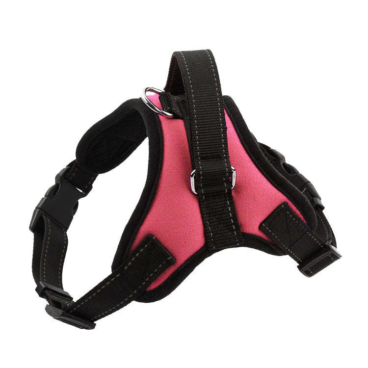 K9 Dog Adjustable Chest Strap, Size: XL(Pink)