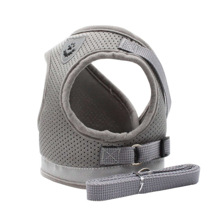 BL-844 Pet Chest Straps Reflective Breathable Dog Rope, Size: S(Silver Gray)