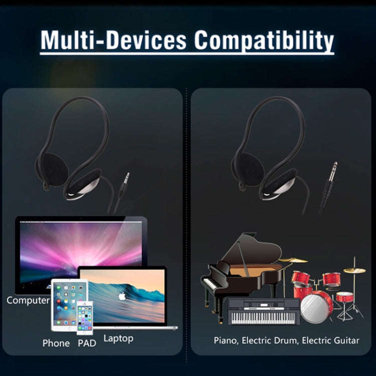 Soyto SY720 Student Equipped Wired Headset for Electronic Piano Drum Guitar 3.5mm