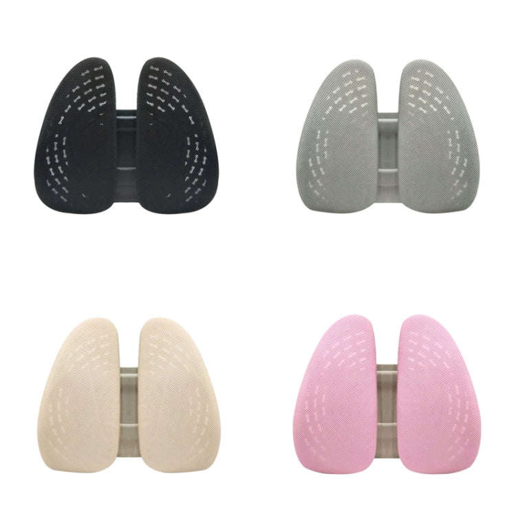 5297 Car Massage Seat Cushion(Beige with Pink)