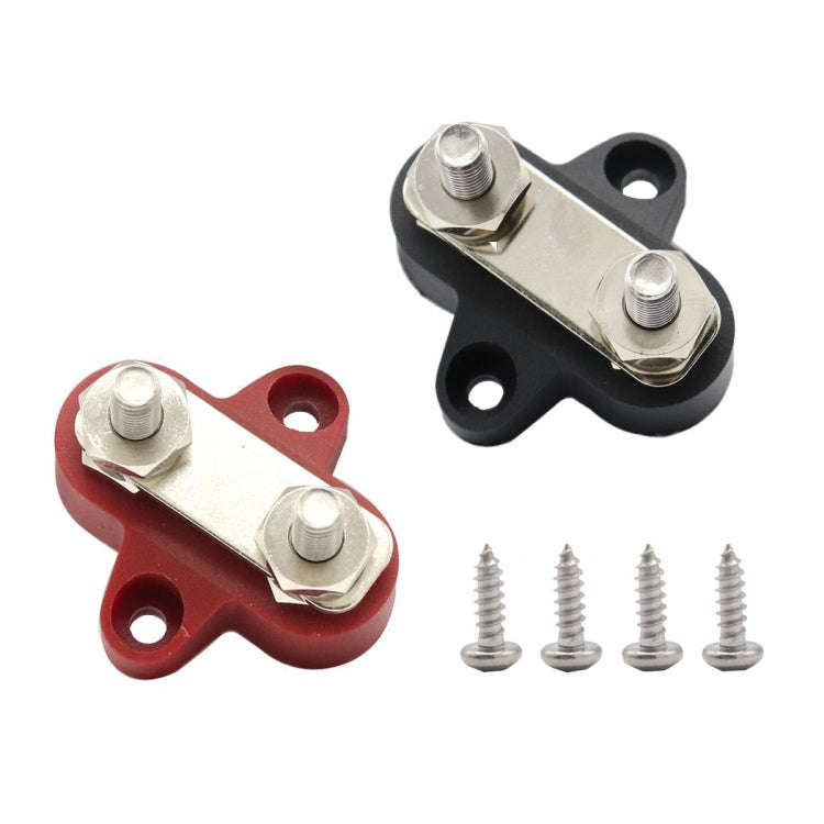 Double Terminal Block Spiral Fixed Wire Connector, Color: M6 Red