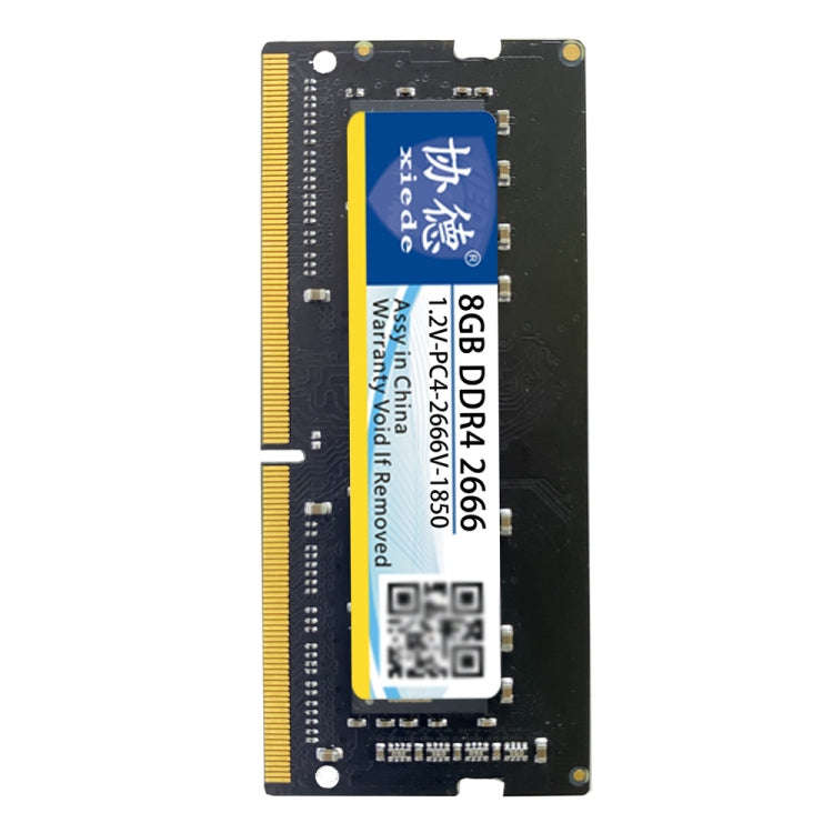 XIEDE X064 DDR4 NB 2666 Full Compatibility Notebook RAMs, Memory Capacity: 8GB
