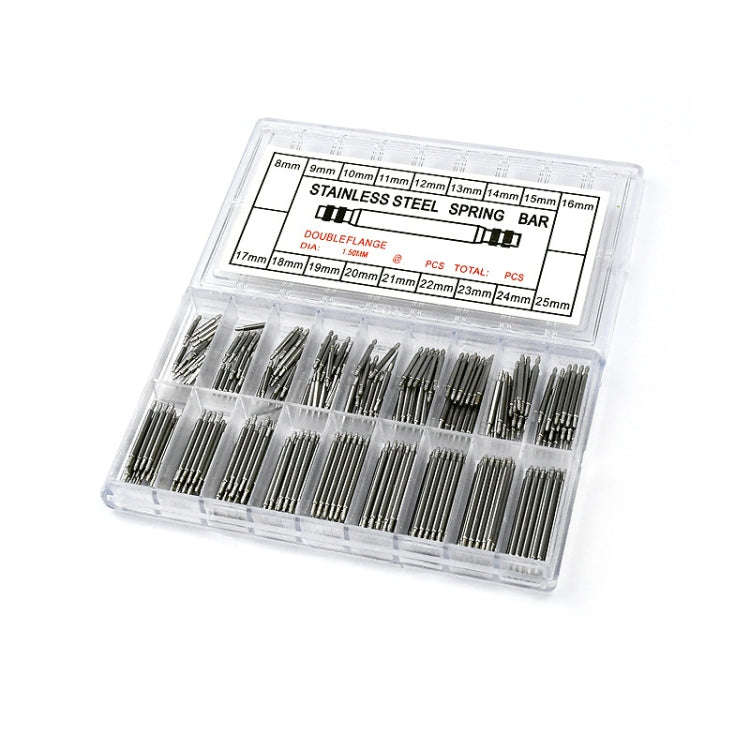360 PCS / Box C016 8-25mm Stainless Steel Seamless Box Packing Spring Bar