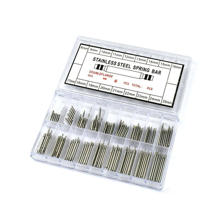 180 PCS / Box C014 8-25mm Stainless Steel Seamless Box Packing Spring Bar