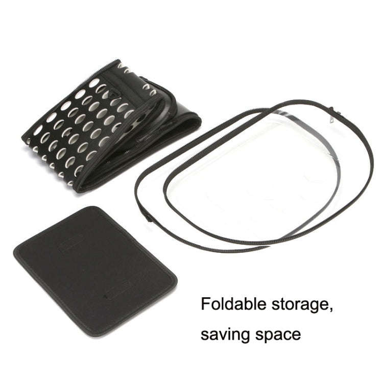 Pet Transparent Space Capsule Outing Package, Size: Large(Black)
