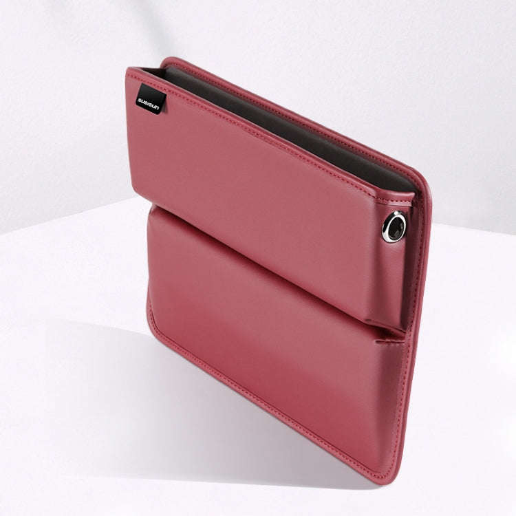 SUSISUN 049 Multifunctional Car Seat Slit Storage Box, Color: Wine Red