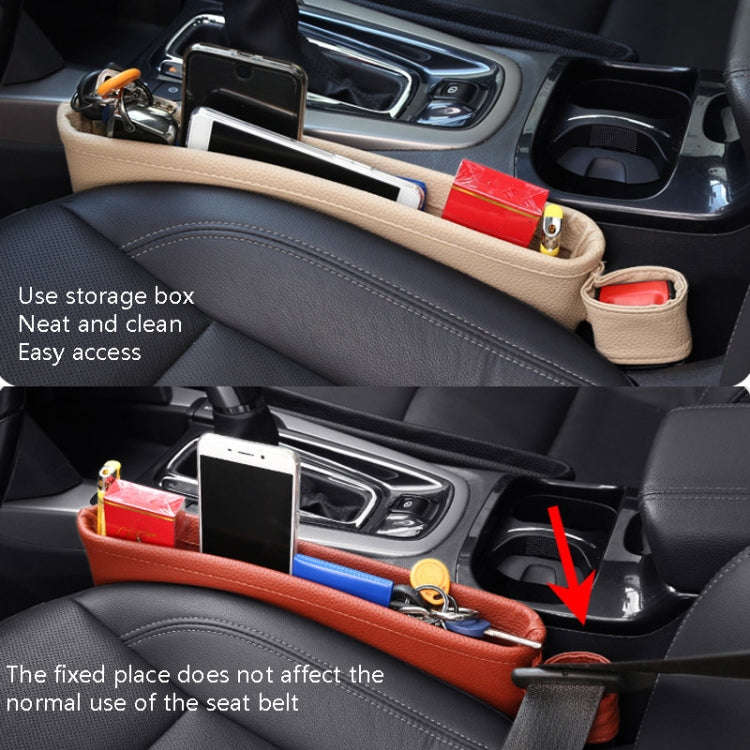 Car Seat Clamp Storage Box(Black Red Side)