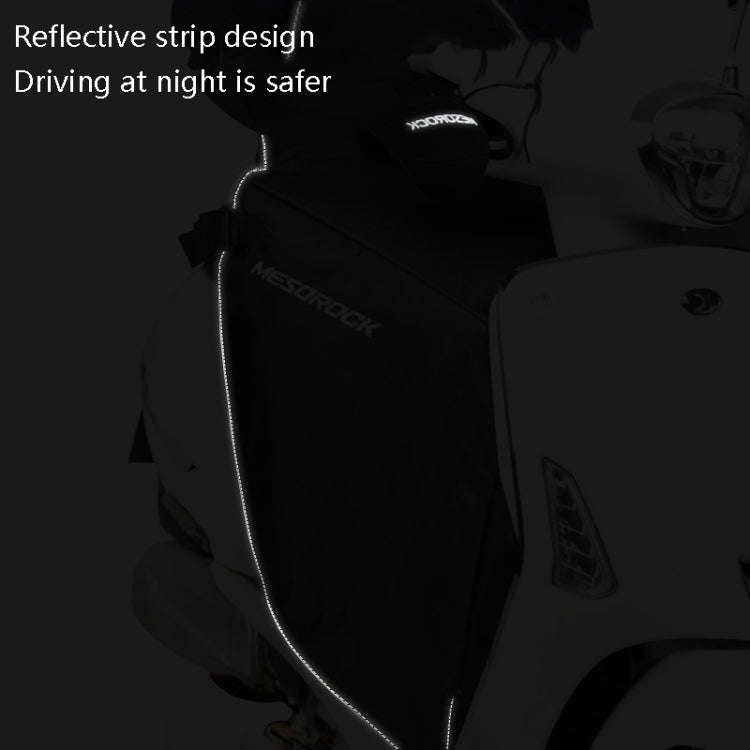 MESOROCK MT1056 Motorcycle Windshield Riding Plus Velvet Warm Anti-Cold Leg Cover(1056 Short)