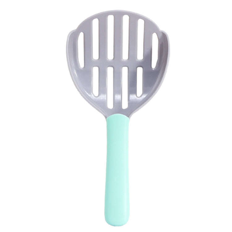 Pet Cat Litter Shovel Cat Poop Cleaning Tool(Gray + Green)