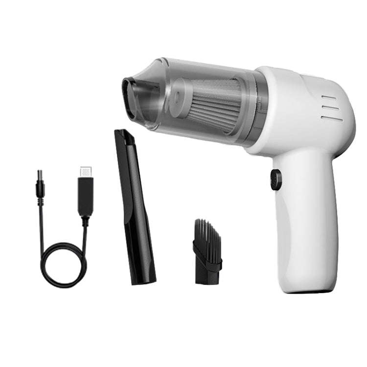 FL-8803 Portable Handheld Car Vacuum Cleaner, Style: 3.7V Wireless Charging (White)