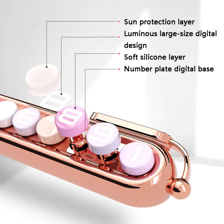 Colorful Car Temporary Parking Number Card, Color: Makeup