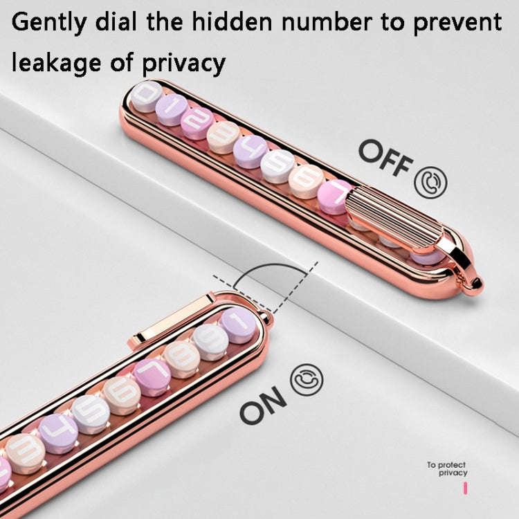 Colorful Car Temporary Parking Number Card, Color: Makeup