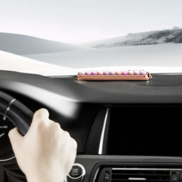 Colorful Car Temporary Parking Number Card, Color: Makeup