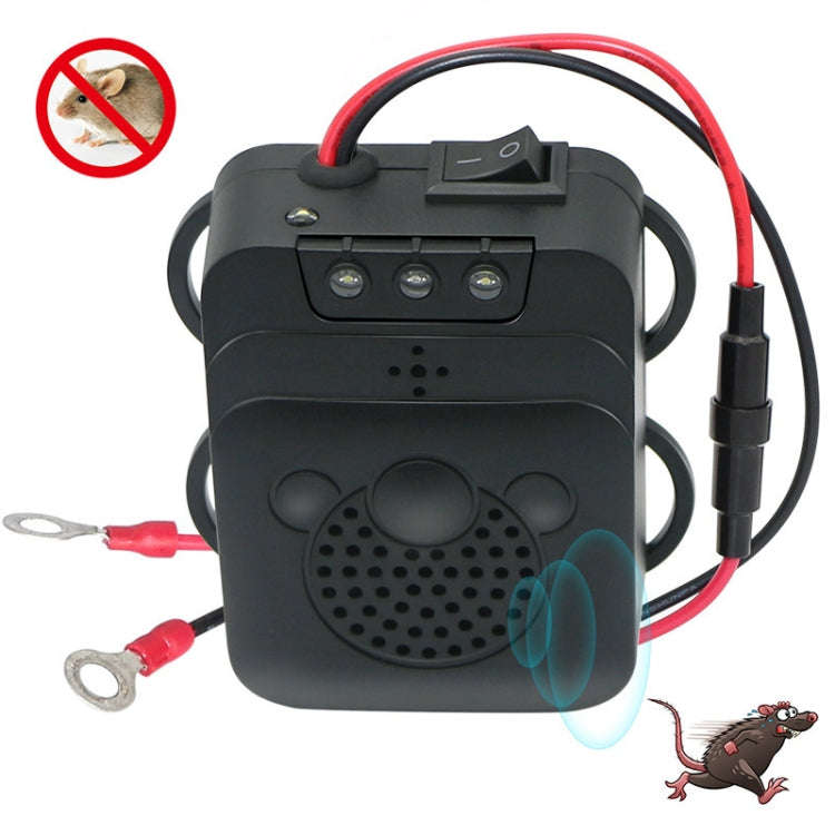532 Vehicle Ultrasonic Mouse Repeller(Black)