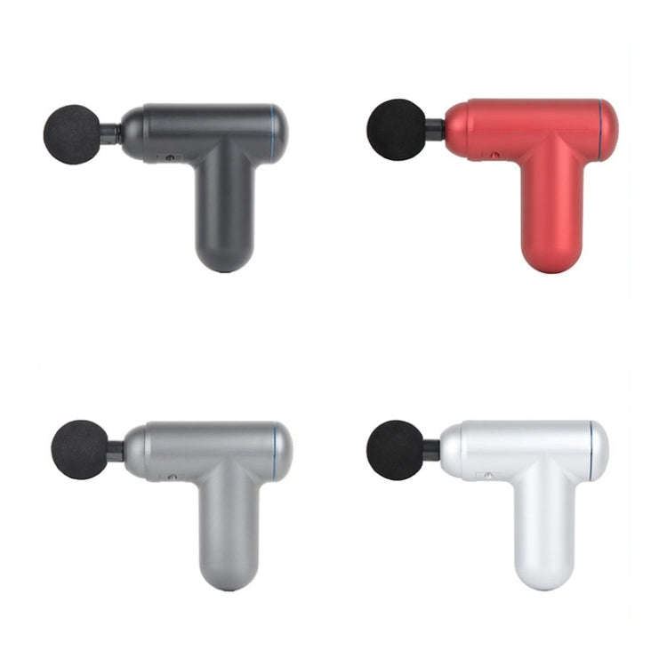 J12A Mini Vibrating Massage Button Type Fascia Gun, Specification: Gray