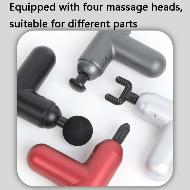 J12A Mini Vibrating Massage Button Type Fascia Gun, Specification: Gray
